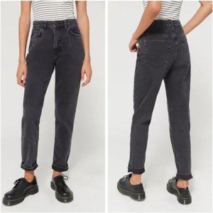 Urban Outfitters BDG High-Waisted Mom Jean Black Washed Denim Size 26